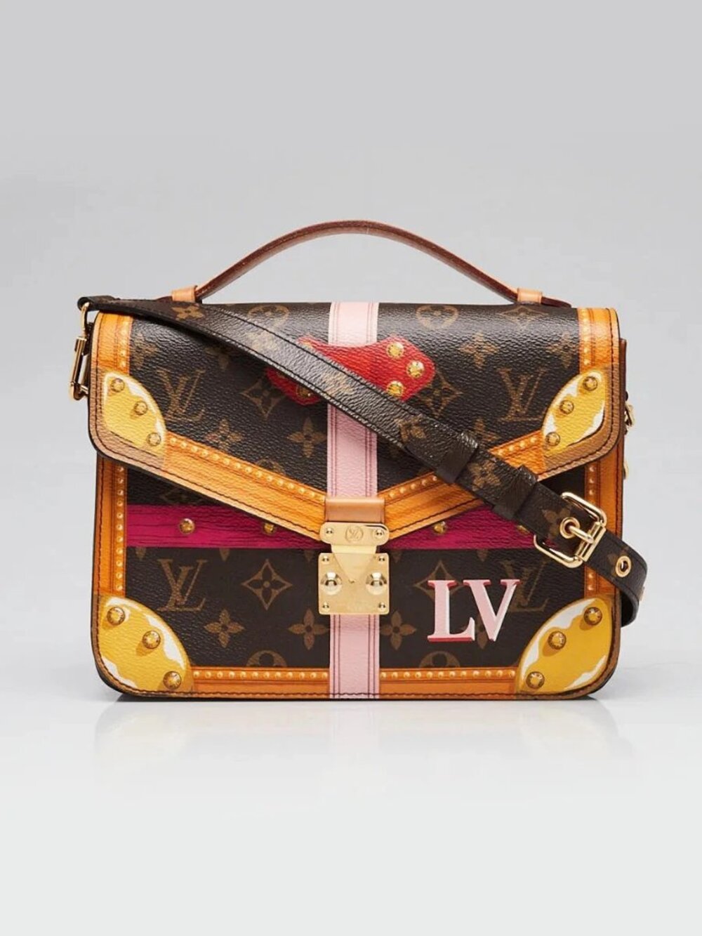 Louis Vuitton Limited Edition Monogram Canvas Summer Trunks Trompe L'oeil Met...